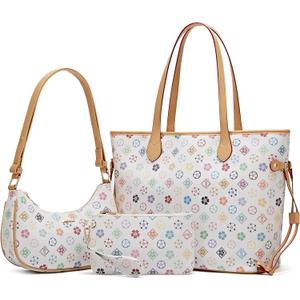 Tote Bags for Women Leather Tote Purse Crossbody Bags with Pockets Top Handle Shoulder Handbags Satchel Bags for Travel Work