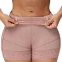 SHAPSHE Butt Lifting Shapewear for Women Tummy Control Body Shaper Shorts Slimmer Flat Tummy Butt Shaper Panties (X-Large, Rose Brown)