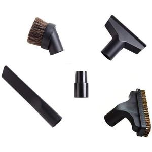 EZ SPARES 5PCS Universal Replacement 32mm&35mm Vacuum Cleaner Accessories Horsehair Brush Kit for 1 1/4 inch 1 3/8 inch Crevices Tool Kit