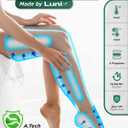 Lunix LX10 Full Leg Massager with Heat & Cold Therapy – Cordless Compression Boots for Circulation, Pain Relief & Recovery – Adjustable Fit with Extra Straps, Touchscreen Remote, Travel Bag