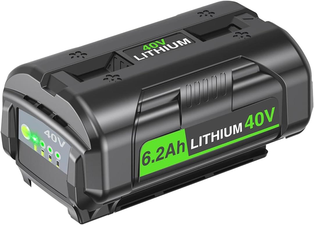 FSKE New Upgraded 40V 6.2Ah Lithium-Ion Replacement for Ryobi 40v Battery OP4020 OP4060 OP4040 OP4050 Compatible with All Ryobi 40V Cordless Power Tools FSKE New Upgraded 40V 6.2Ah Lithium-Ion Replacement for Ryobi 40v Battery OP4020 OP4060 OP4040 OP4050 Compatible with All Ryobi 40V Cordless Power Tools