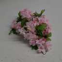 2 Pcs Flower Garland with 19.6 Ft Lights, 13.2 Ft Pink Floral Garland Fake Flowers for Wedding Arch Party Wall Garden Room Decor