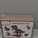 TEMI 3 Pack Electrical Walking Dinosaur Toys for Toddlers 3-4 3-5 Years with Sound and Light Up, Toddler Robot Dinosaur, Brachiosaurus, Stegosaurus Dinosaur Figures for Kids