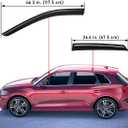 Lightronic Extra Durable Outside-Mount Auto Vent Window Visors, Fits 2018-2025 Audi Q5, UV Protection Rain Guards, Original Wind Deflectors, Smoke, 4-Pcs