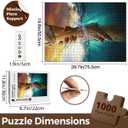 Christian Puzzles for Adults Wooden Jigsaw Puzzles 1000 Pieces Hand of God Jesus Religious Puzzles Christian Gifts Puzzle Religious Wall Decor Jesus 03, 1000 Pieces