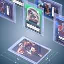 Lzerking Top Loaders for Cards 320ct, 35PT Card Saver 160 Top Loader and 160 Penny Sleeves for Trading Cards Protectors Hard Plastic 3" x 4" Trading Cards Protectors for Baseball Sports Card Sleeves