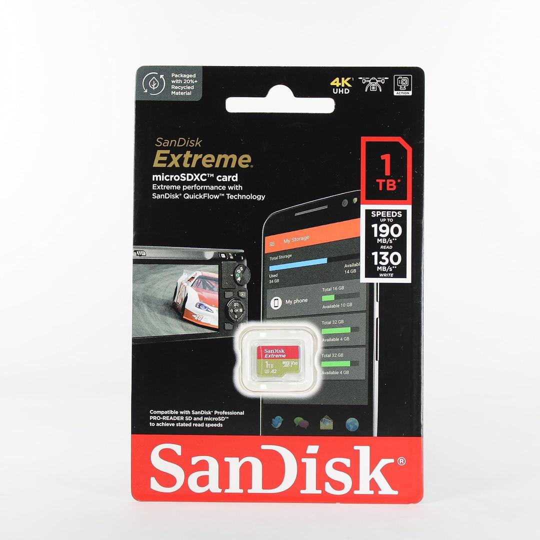 SanDisk 1TB Extreme MicroSDXC A2 SDSQXA-1T00-GN6MN