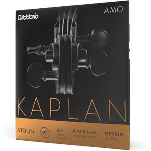 D'Addario Kaplan Amo Violin Strings - Full Set - KA310 4/4M - Violin Strings - 4/4 Scale, Medium Tension