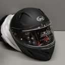 CYRIL Full Face Motorcycle Helmets for Adults Men & Women with Tinted and Clear Visor Meet Dot Approved, Small 