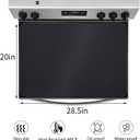 Stove Top Cover for 30in Electric Stove,1mm Extra Thick Silicone Coated Fiberglass Heat Resistant Stovetop Protector Mat, Prevents Scratching, Expands Usable Space (28.5 * 20 Inch - 1mm Thickness)