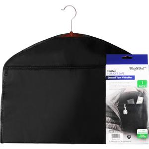 Hidden Hanger Safe - Diversion Safe Intended to Keep Valuables Safe While Traveling or at Home. Hide Cash, Jewelry, Documents and Much More - Conveniently Fits Under Hanging Garments