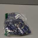 Loemes Summer Casual Cute Floral Flowy Square Neck Sundressses with Pocket Beach Dress for Women (Small, Blue Star Flower-52)