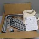 STORAGE MANIAC Rolling Laundry Cart with Storage Shelf, Heavy Duty Industrial Laundry Basket with Wheels, Commercial Metal Frame Clothes Hamper with Canvas Bag for Dorm, Closet, Bedroom, Beige