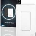 MOES Zigbee 3 Way Light Switch, 1 Gang Smart Wall Switches Single Pole, Require Neutral Wire, Support Remote Control, Compatible with Alexa/Google Assistant