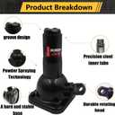 Car Jack 2 Ton (4,000 lb) Capacity Spiral Jack for Pickup Truck, Screw Jacks for Car Lift or Jack Stands, Tire Jack Fit for Ford F150 Truck Chevy Silverado Dodge Ram 1500 (Black), 8.46-19.09