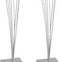 2Pack 8-Branch Tree Style Memo Photo Holder Clip Table Number Holder for Memo Photo Christmas Wedding Card Display (Silver)