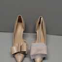 Womens Bow Heels Closed Pointed Toe Dress Shoes Stiletto Slip on Wedding Pumps, 8
