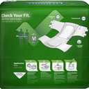Medline Extended Wear Overnight Adult Briefs with Tabs, Maximum Absorbency Adult Diapers, Medium (60 Count)