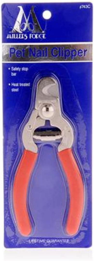 Millers Forge Stainless Steel Dog Nail Clipper, Plier Style (Red)