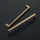 Ravinte 5 Pack Solid 7-1/2 Inch Square Cabinet Handles - Champagne Bronze Pulls for Drawers and Kitchen Cabinets - Hardware Handles