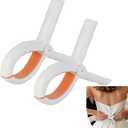 Bustle Clips for Wedding Dress Train, Non-Marking Sewing Clips for Wedding Dress Train, Firm and Non-Slip Dress Clip, White, 2PCS