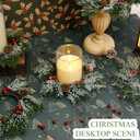 Scawim 6 Pcs Candle Rings Wreaths Bulk, Artificial Candle Rings with Pinecones Red Berries Candle Holder Table Centerpiece Decor for Home Kitchen Cabinet Windows Front Door