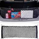 Car Rear Cargo Net with Good Elasticity&Tensile Strength Trunk Net Organizer for SUV Truck,Ideal Car Net Keeps Overlanding Accessories (L 43.3''x15.74'')