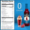 Syruvia Sugar Free Coffee Syrup, Red Velvet Flavored Syrup for Drinks, Lattes, and Desserts 25.4 Fl Oz