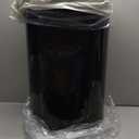 Safco Open Top Trash Can, 14 Gallon Stainless Steel, Modern Garbage Can for Indoor Use, Black