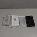 Activated Charcoal Odor Absorbing Filter Refill Deodorizer Compatible with iTouchless Trash Cans 8 Gallon and Larger (4 Large Filters+ 1 Compartment) (Black)