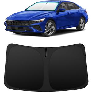 INSAUTO Custom Fit Windshield Sun Shade for Hyundai Elantra 2021-2026 | Foldable Front Window Sunshade Car Accessories, UV & Heat Reflector, Keeps Interior Cool, Includes Storage Bag