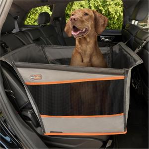 K&H Pet Products Buckle N Go Dog Car Seat for Large Dogs, Waterproof Fabric, Breathable Mesh Sides, Adjustable Seat Belt Leash, Carseat for Medium to Large Pets, Car Seat Cover - 21 X 19 X 19in