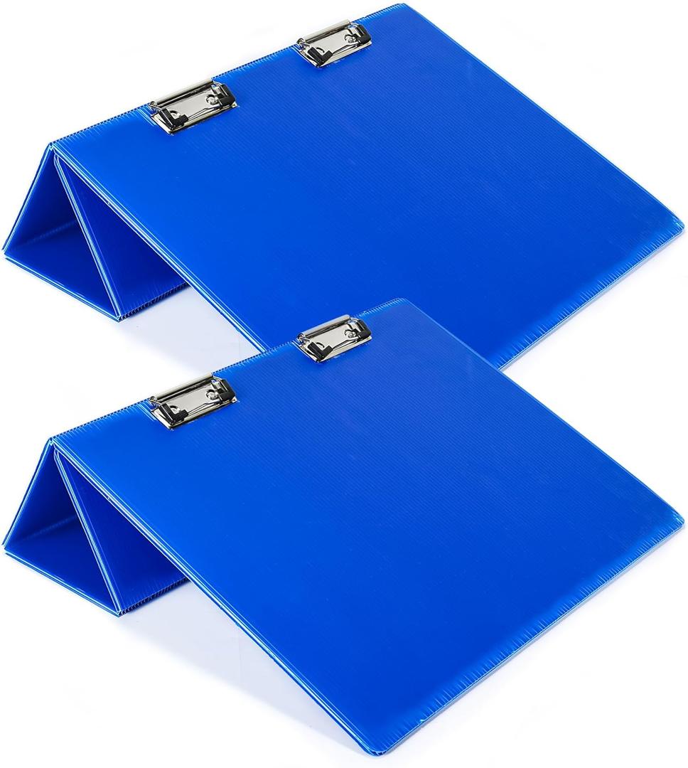 2pcs 16 x 12 Inch Slant Board for Writing, Sloped Surface Clipboard 20Tilted Writing Board to Improve Handwriting Legibility for Writing Reading Drawing