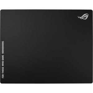 ASUS ROG Moonstone Ace L Glass Gaming Mouse Pad 19.7 x 15.7, Ultra-Smooth Matte Tempered Glass for Quiet Ultrafast Glides, Impact/Scratch Resistant, Easy to Clean, Anti-Slip Silicone Base - Black