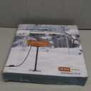 BIRD WISH Heated Bird Bath, Stable 5-Prong Metal Base Thermostat Control Weather Resistance 75W Heated Bird Baths for Outdoors for Winter Garden Yard Patio Lawn, Terracotta