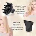 VAGARY Hair Dryer with Diffuser Concentrator, 2200W Professional Salon Ionic Blow Dryer for Frizz Free Smooth Hair, Featuring 2 Speeds and 2 Heat Settings, Cool Shot ButtonGold