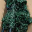 8 ft. Green Unlit Full PVC Hinged Artificial Christmas Tree with Solid Metal Stand