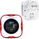 Carbon Monoxide Detector Plug in Wall, WESHLGD 3 in 1 Carbon Monoxide Detectors with Temp/Humidity Sensor, Travel Carbon Monoxide Detector with Color LCD Display, Voice & Light Alarm for Home Hotel RV, EXP: 3 Years After Installation