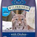 Blue Buffalo Wilderness Nature's Evolutionary Diet High-Protein, Grain-Free Natural Dry Food for Adult Cats, Chicken, 6-lb. Bag (6 Pound (Pack of 1)) Best By Apr 14, 2026
