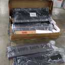 Rolanstar Bed Frame Twin Size with Lift Up Storage, Charging Station & LED Lights, Upholstered Storage Headboard, Heavy Duty Wooden Slats, No Box Spring Needed, Noise Free, Easy Assembly, Dark Grey