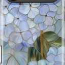 For iPhone 17 Pro Max Case, Wireless Charging Compatible,Dual-Layer Protection with Cute Wildflower Design, Soft Silicone + Hard Shell, Chic Phone Cover for Women - Pastel Hydrangea