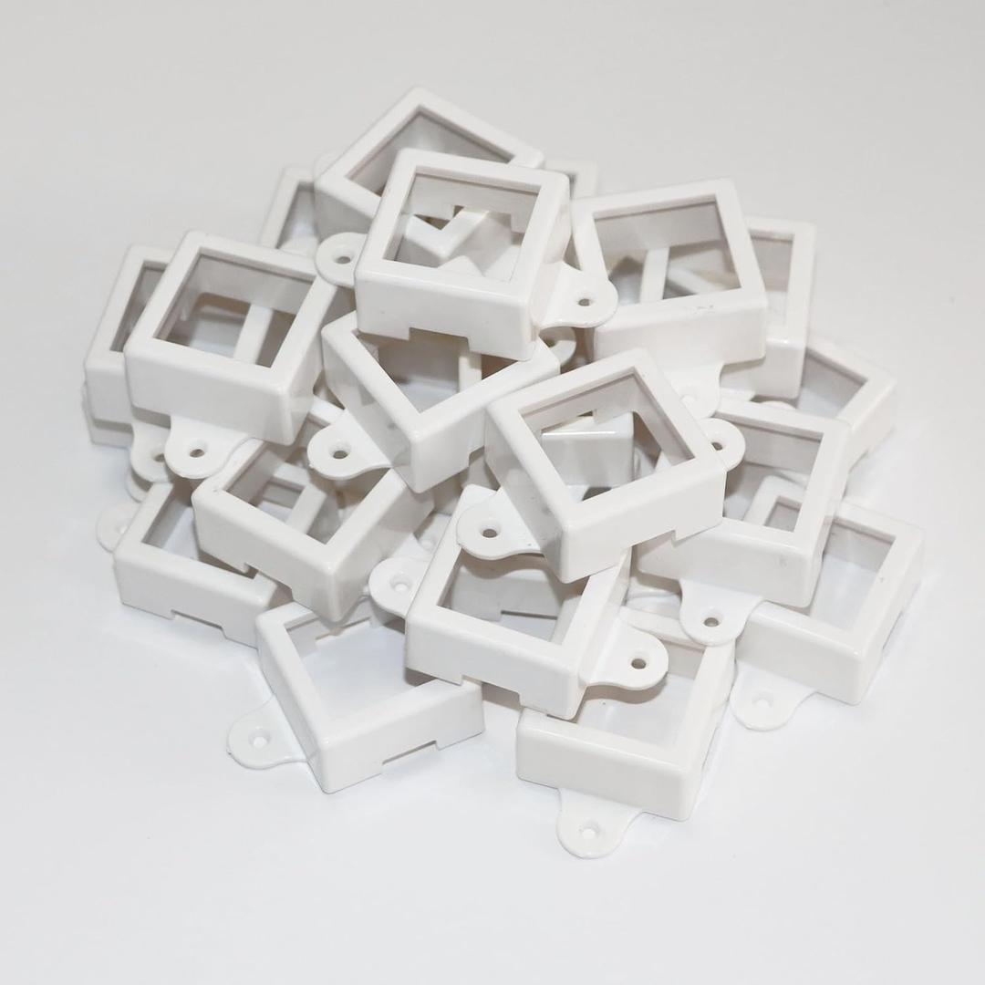 PIAOLGYI Mount for Govee LED Lights, Non-Pro Version - Outdoor LED Light Mounting Brackets (Model H705) (24) (White)