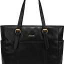 LOVEVOOK Laptop Tote Bag for Women,Vintage Leather Work Tote Bag for Women Computer Briefcase Bag,Waterproof Teacher Business