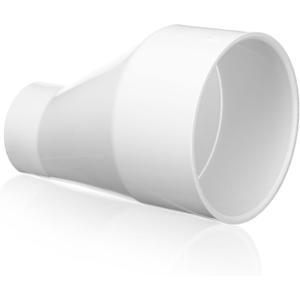 Pushglossy 6" X 3" PVC Pipe Fitting Schedule 40 Compatible with 429-E Series Eccentric Reducer Coupling Suitable for High-flow Capacity, Plumbing, Irrigation, Pool, Spa, White