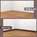 Flexible Baseboard Molding Trim 4" x 20 ft, Self-Adhesive Vinyl Wall Base Cove Base, Peel and Stick Rubber Wall Base Molding Trim - Coffee