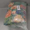 LUTBM Boho Throw Blanket for Bed Cotton Spring Blankets Twin Size for Bedroom Living Room All Season Lightweight Floral Embroidery Reversible Quilt for Couch Sofa Chair 60"x80" Home Decor (Floral Green Garden)