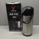 Coffee Carafe for Keeping Hot - 102oz/3L Airpot Coffee Dispenser with Pump - Insulated Stainless Steel Hot Beverage Dispenser for Parties - Thermal Carafe for Hot Drinks Water Tea Chocolate