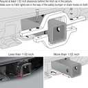 BESTZHEYU 4 Inch 60W Led Pods with 3 Inch Tow Hitch Mounting Brackets Backup Reverse Lights Rear Light Bar for Pickup ATV SUV Truck Trailer Boat with White and Amber Beam