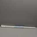 Coavas Window Privacy Film Reeded Glass, Frosted 3D Fluted Glass Window Cling, Adhesive Vinyl Decorative Door Stickers for Bathroom Home Sun Blocking, 35.4x78.7 in, Translucent