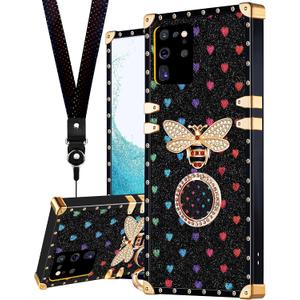 Loheckle for Samsung Galaxy A53 5G Case for Women, Designer Cases for Galaxy A53 5G Case with Ring Stand Holder and Lanyard, Stylish Bee Luxury Cover for Samsung A53 5G 6.5